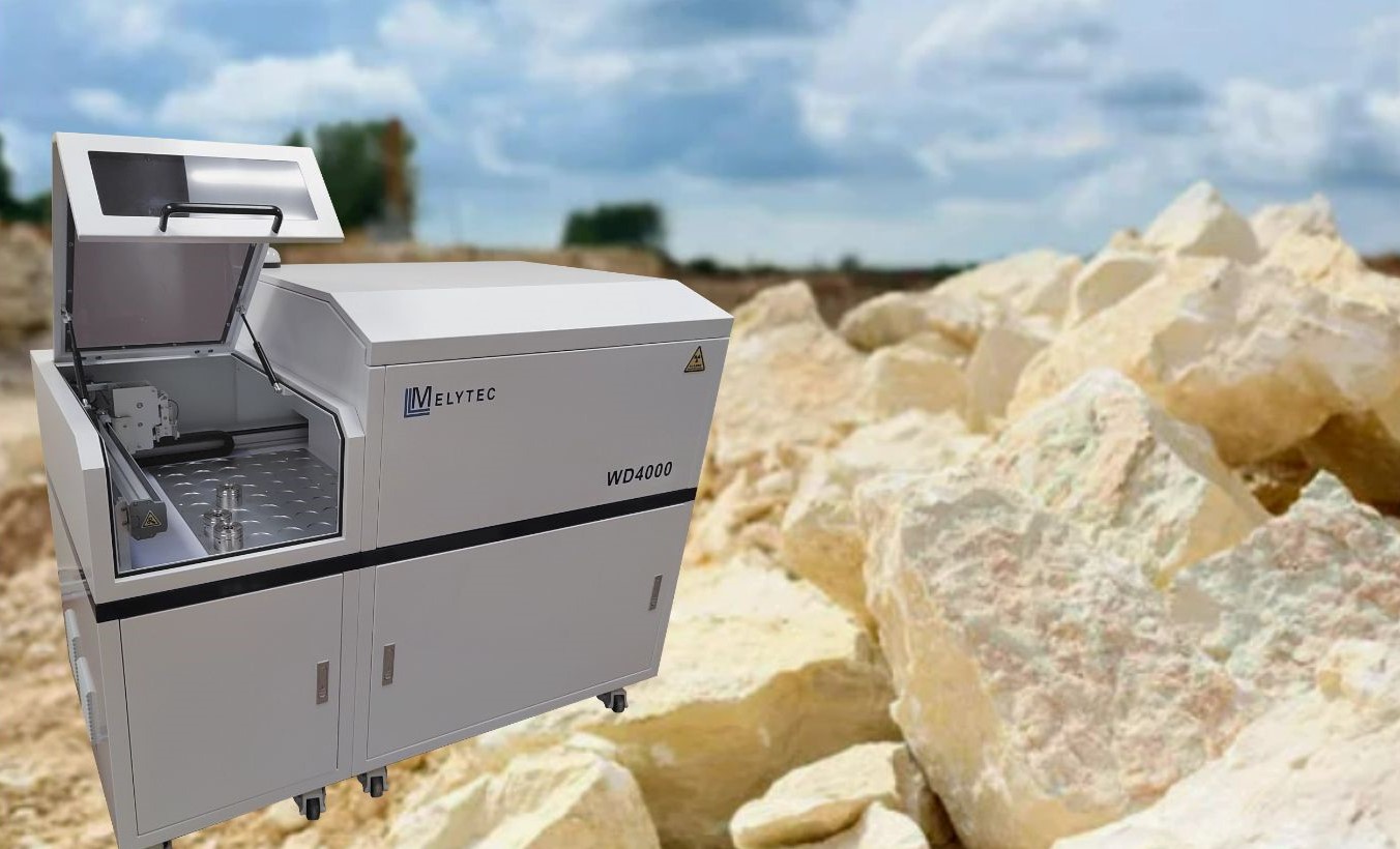Мощный рентгенофлуоресцентный спектрометр последовательного типа Melytec WD4000 для анализа известняка