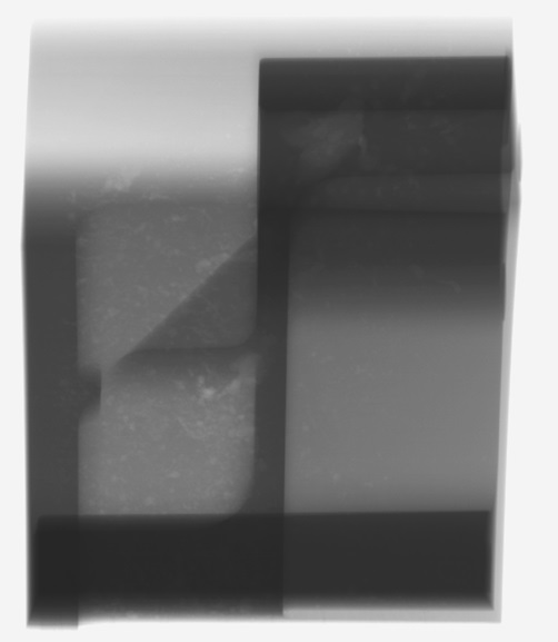 DR изображения исследованной детали под углом