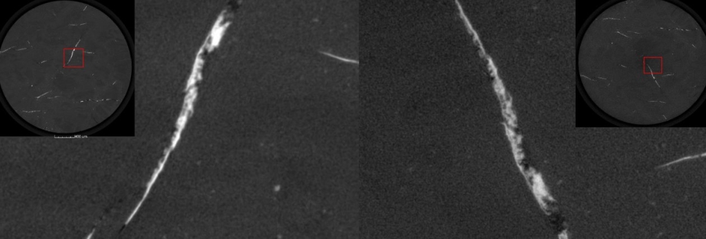 виртуальное увеличение разрешения на керне